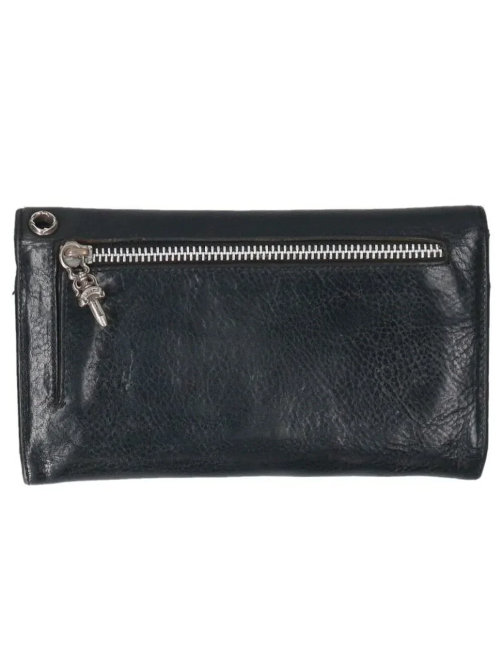 Chrome Hearts Wave Cross Ball Button Leather Wallet